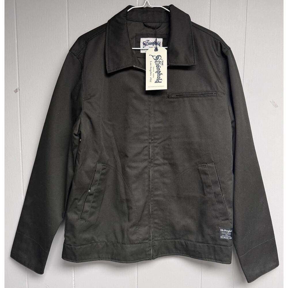 The Stronghold Men Jacket Sz M Dark Green Bomber Coat Brand New